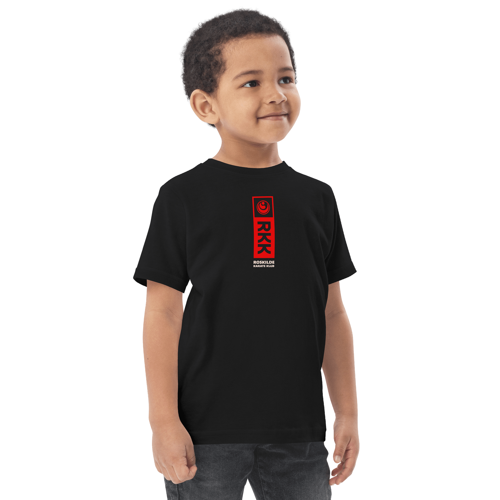 Black Toddler Jersey T-Shirt, Unisex, 100% Cotton, RKK Logo product image (2)