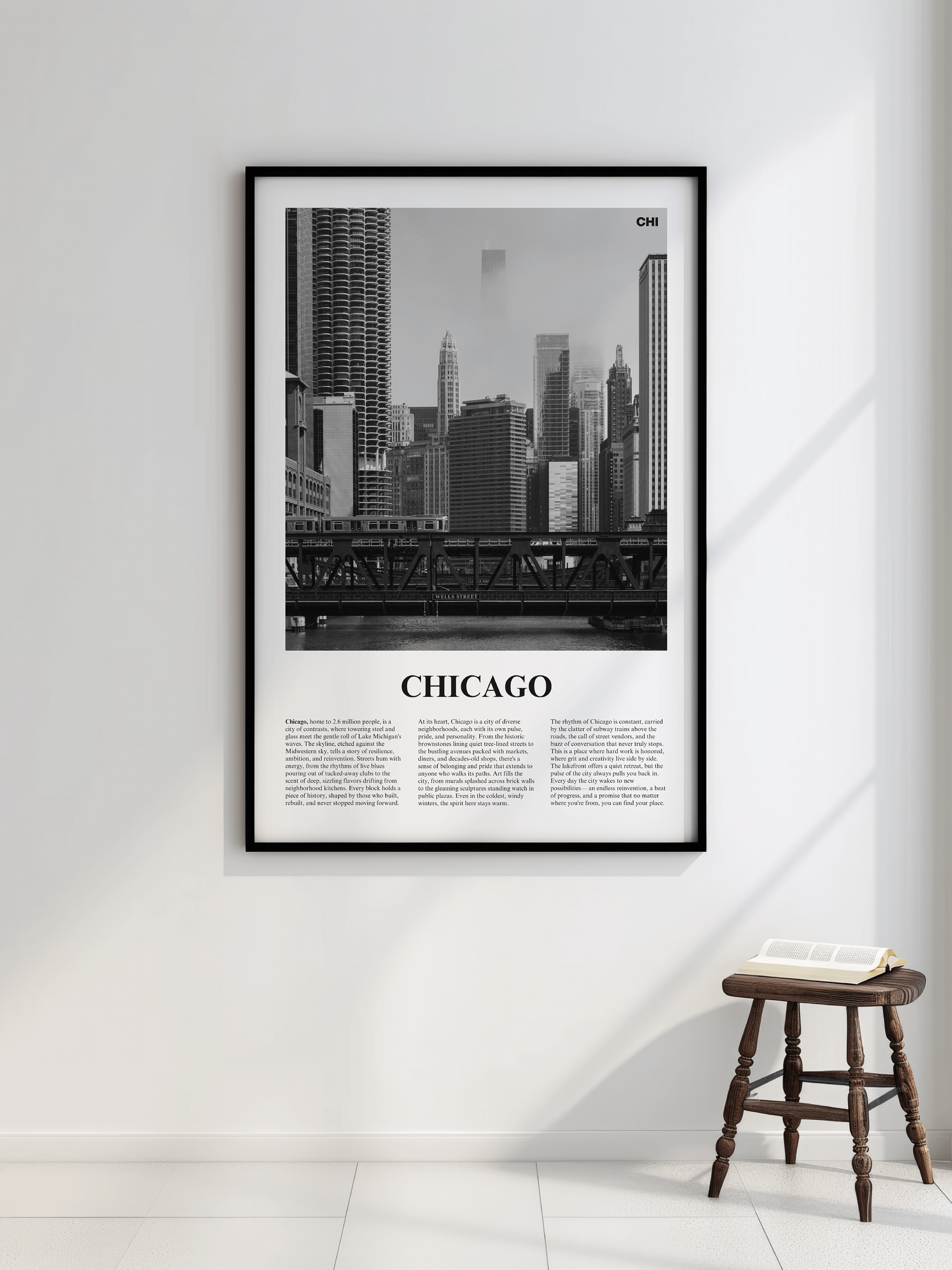 Chicago 02 Newspaper Poster | Framed product image (2)