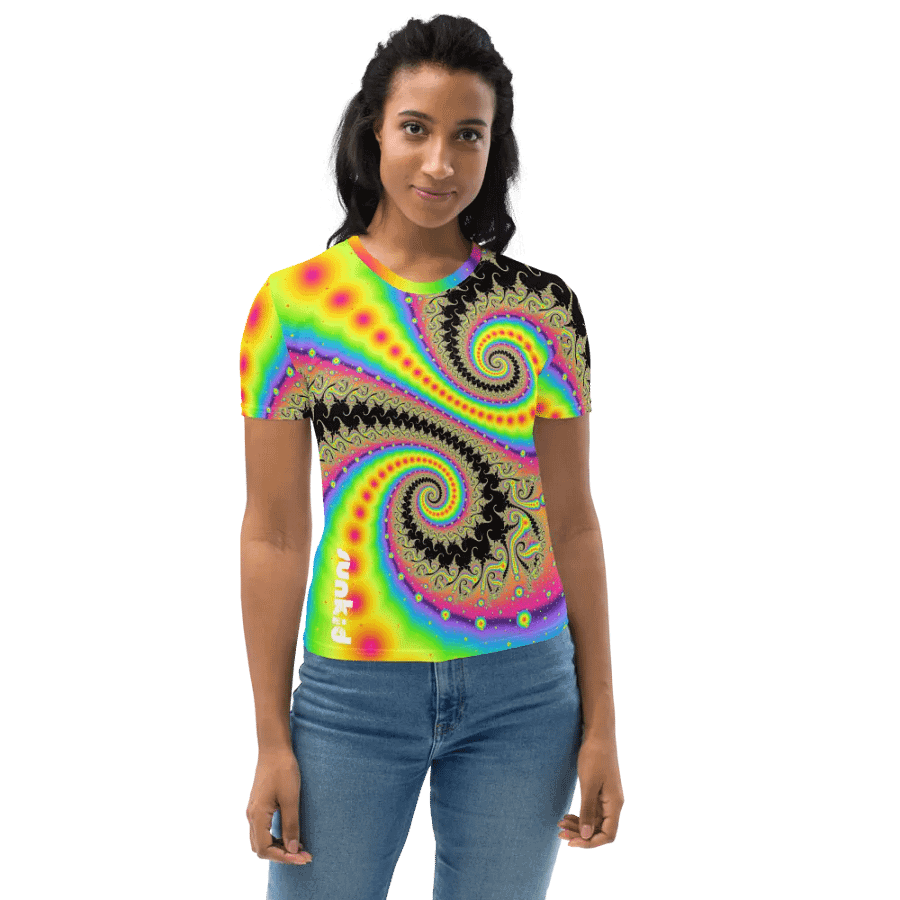 Fractal women's T-shirt - Pink Lemonade and Candy Twists product image (1)