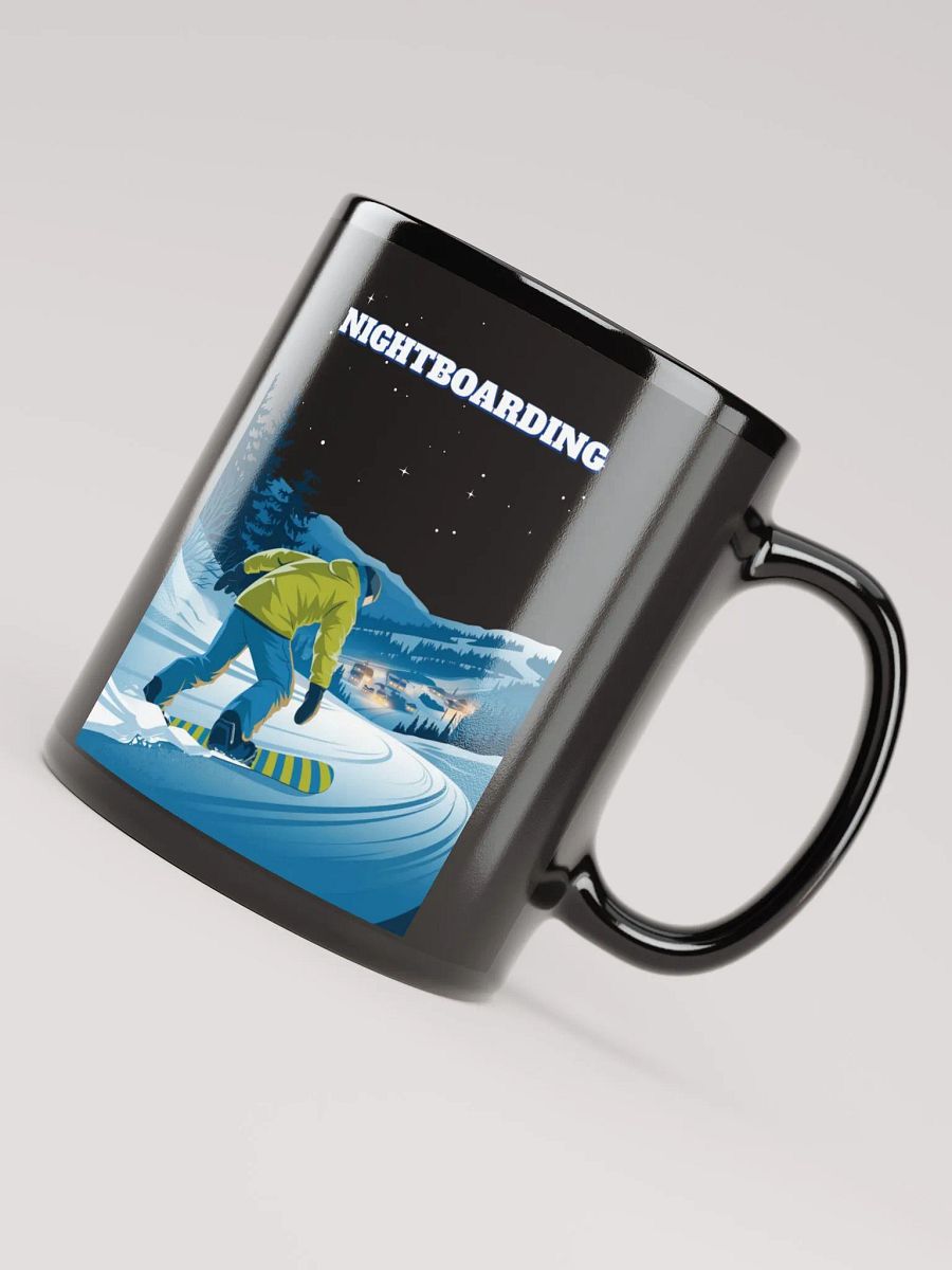 Nightboarding - Midnight Snowboarding Black Mug product image (10)
