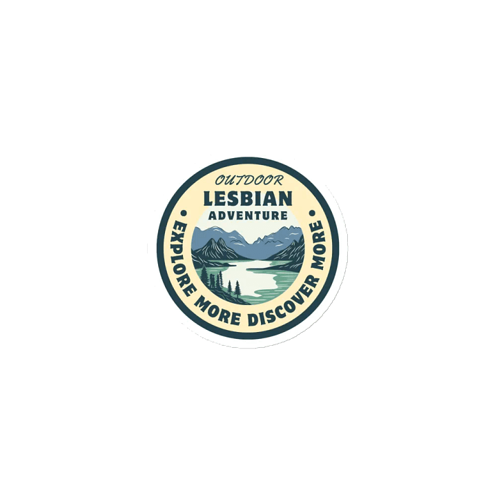 Outdoor Lesbian Adventure Badge Magnet product image (1)
