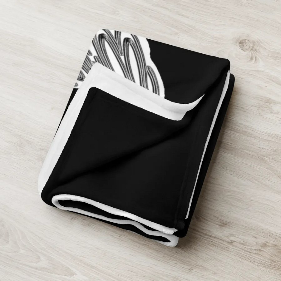 When you feel like quitting think about why you started - Black - Throw Blanket product image (6)