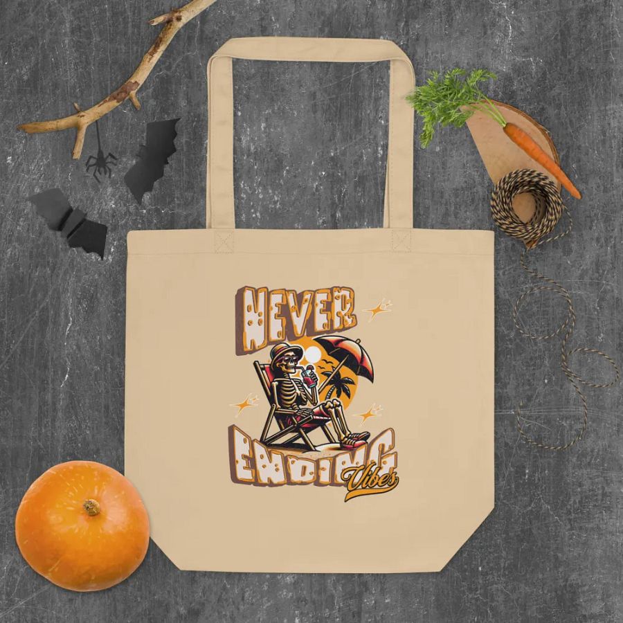 Never Ending Vibes Skeleton Tote Bag product image (4)
