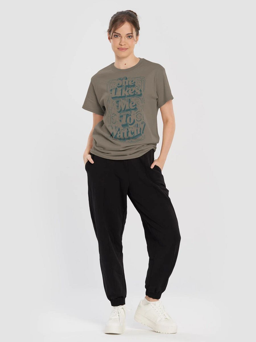 She Likes Me To Watch T-shirt product image (26)