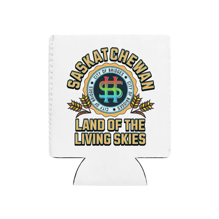 Saskatchewan Land Of The Living Skies Skyline Can Cooler product image (1)