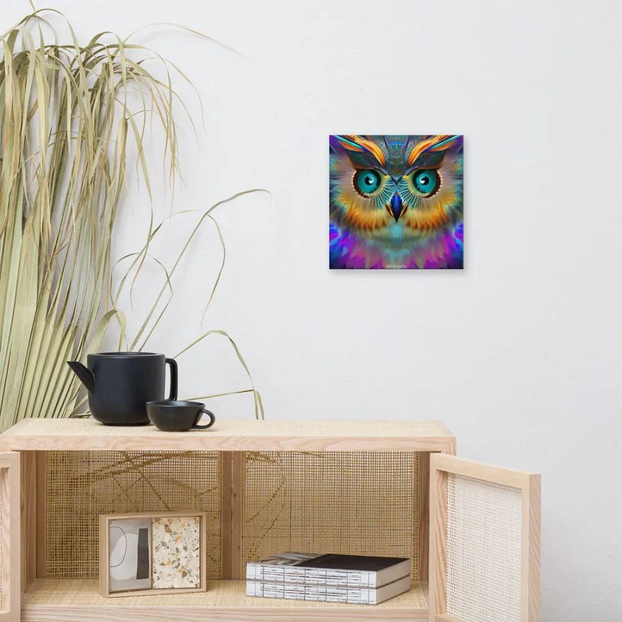 Fantasy Fractal Owl Art - v15 product image (9)