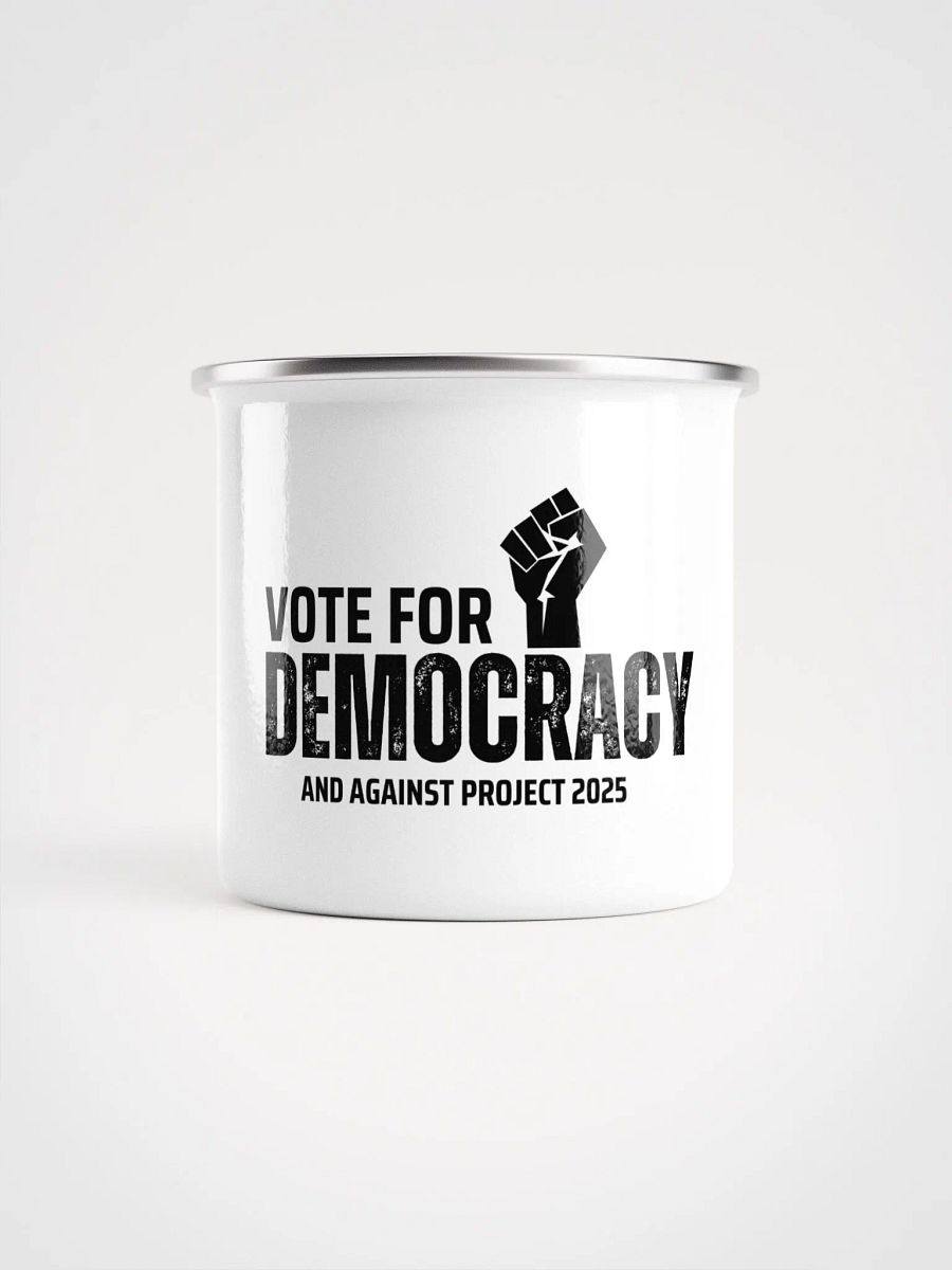 Pris-Vote For Democracy- Enamel Mug product image (2)