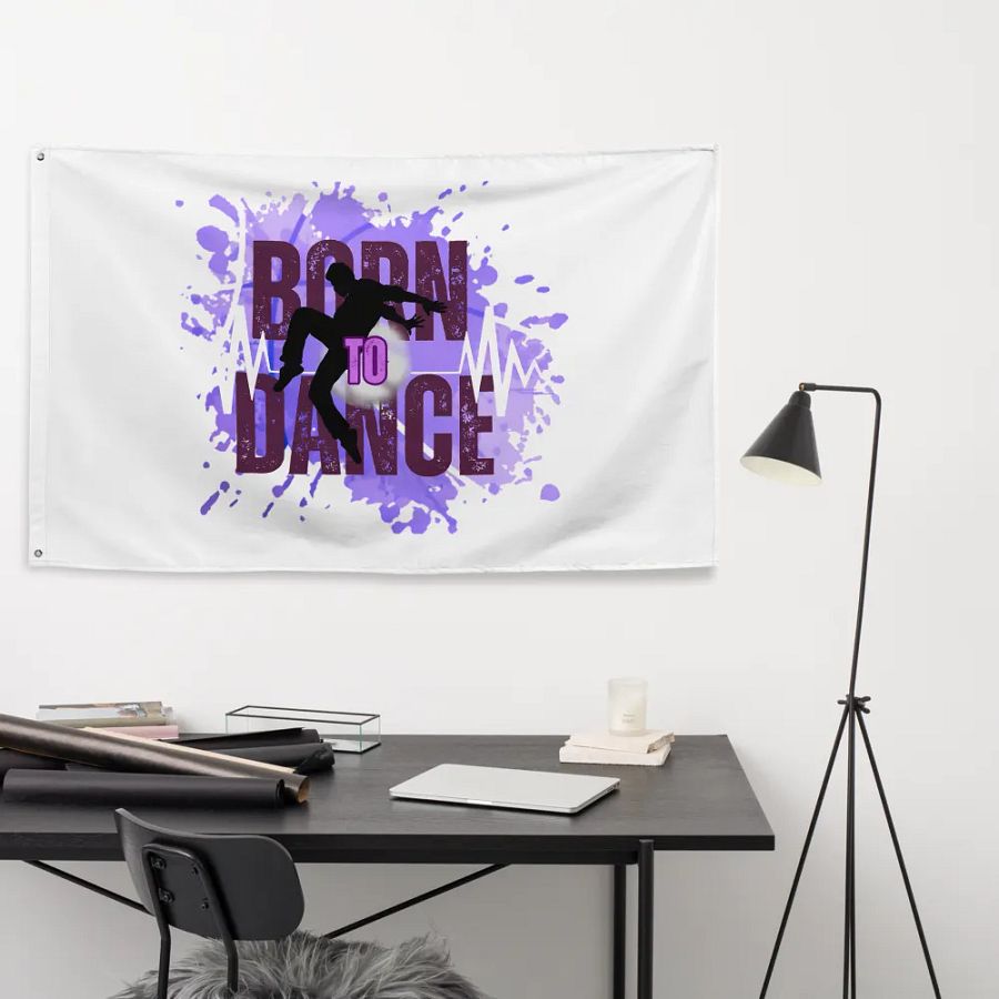 Born to Dance His Silhouette Flag product image (9)