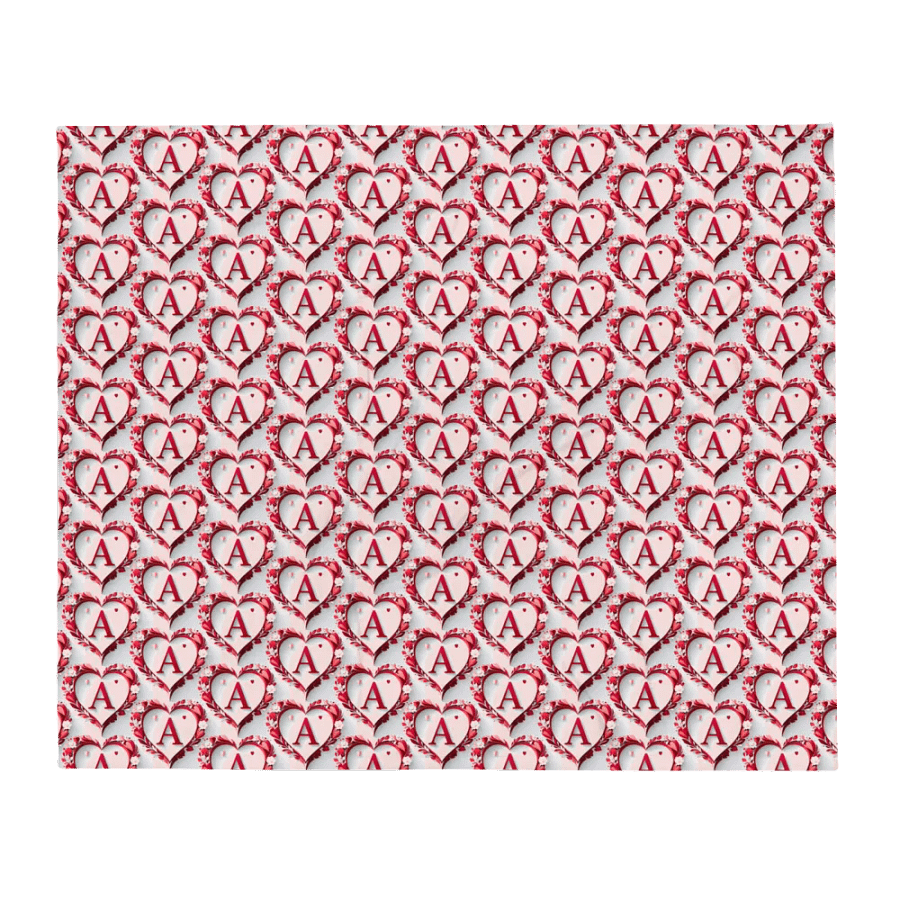 Valentine’s Monogram Letter A(5) Blanket product image (1)