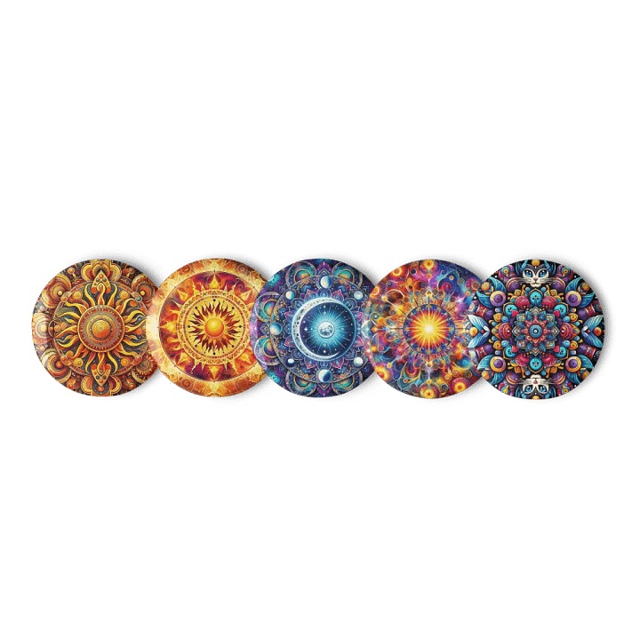 Set of Pin Buttons: Solar Flares product image (3)