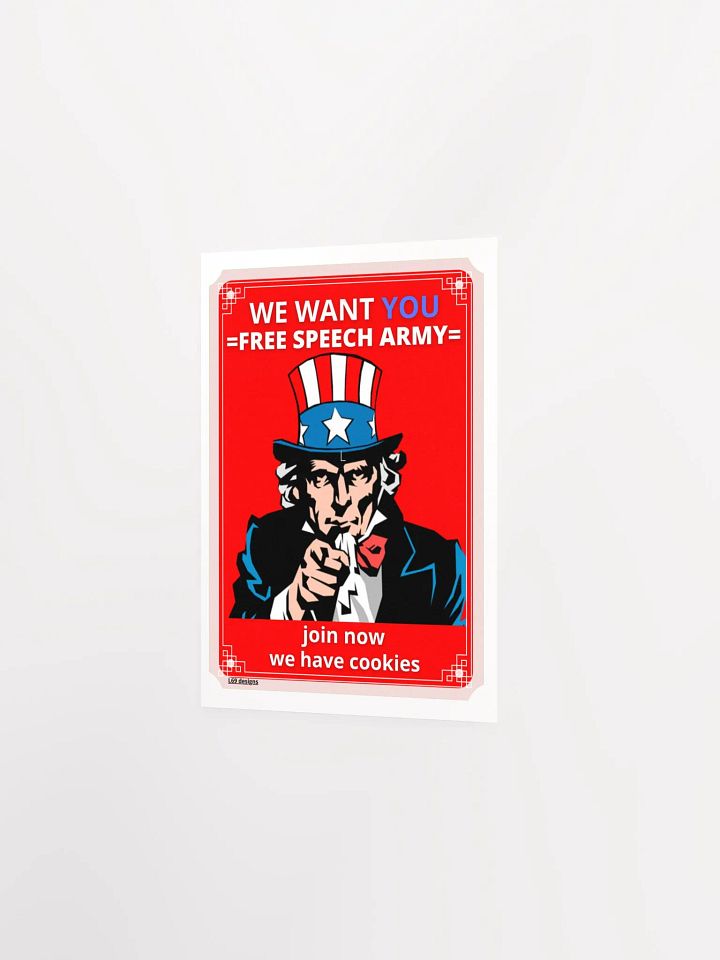 WE WANT YOU FOR FREE SPEECH ARMY product image (2)