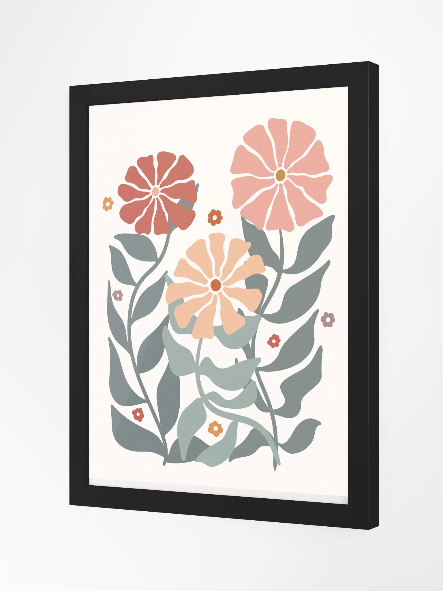 Soft Petal Symphony - Framed Poster product image (2)