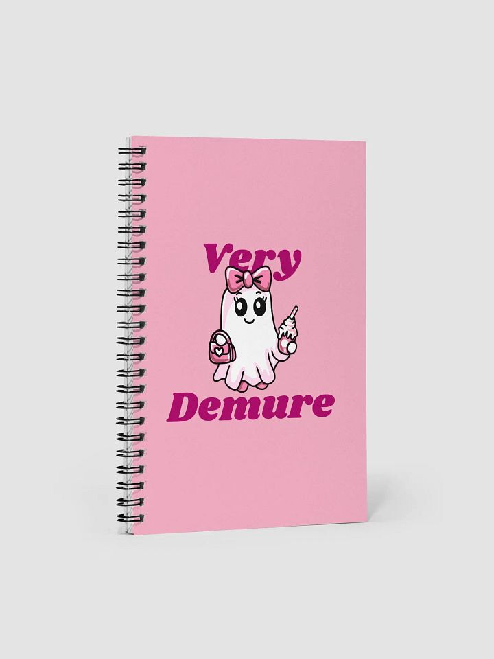 Very Demure Cute Ghost Dotted Spiral Notebook product image (1)