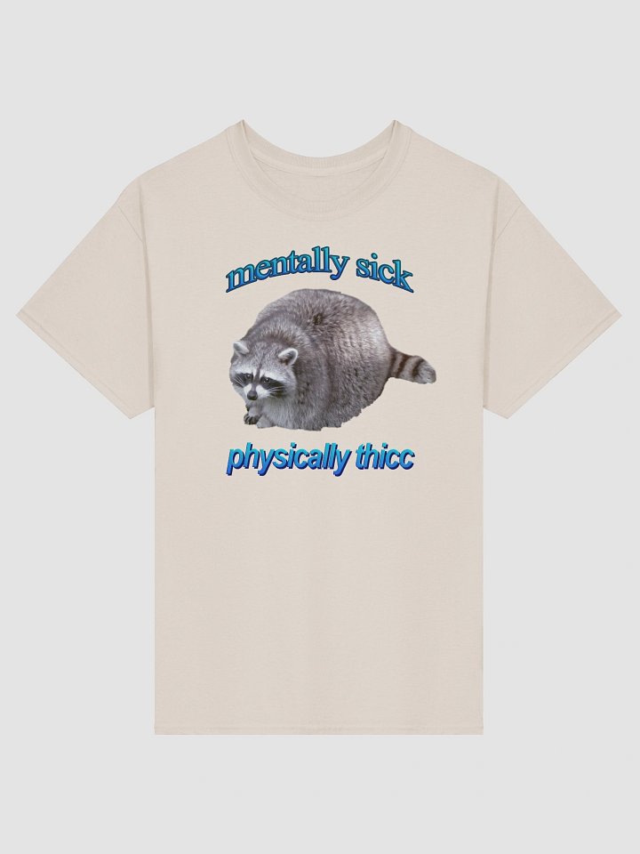 Mentally Sick Physically Thicc Raccoon T-shirt product image (5)