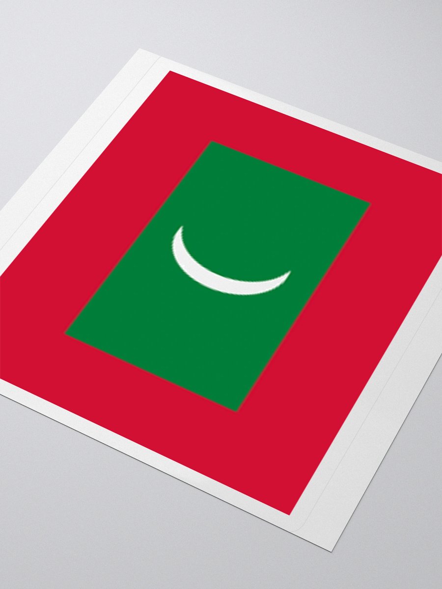 Maldives National Flag Sticker - Premium Vinyl Travel Souvenir product image (7)