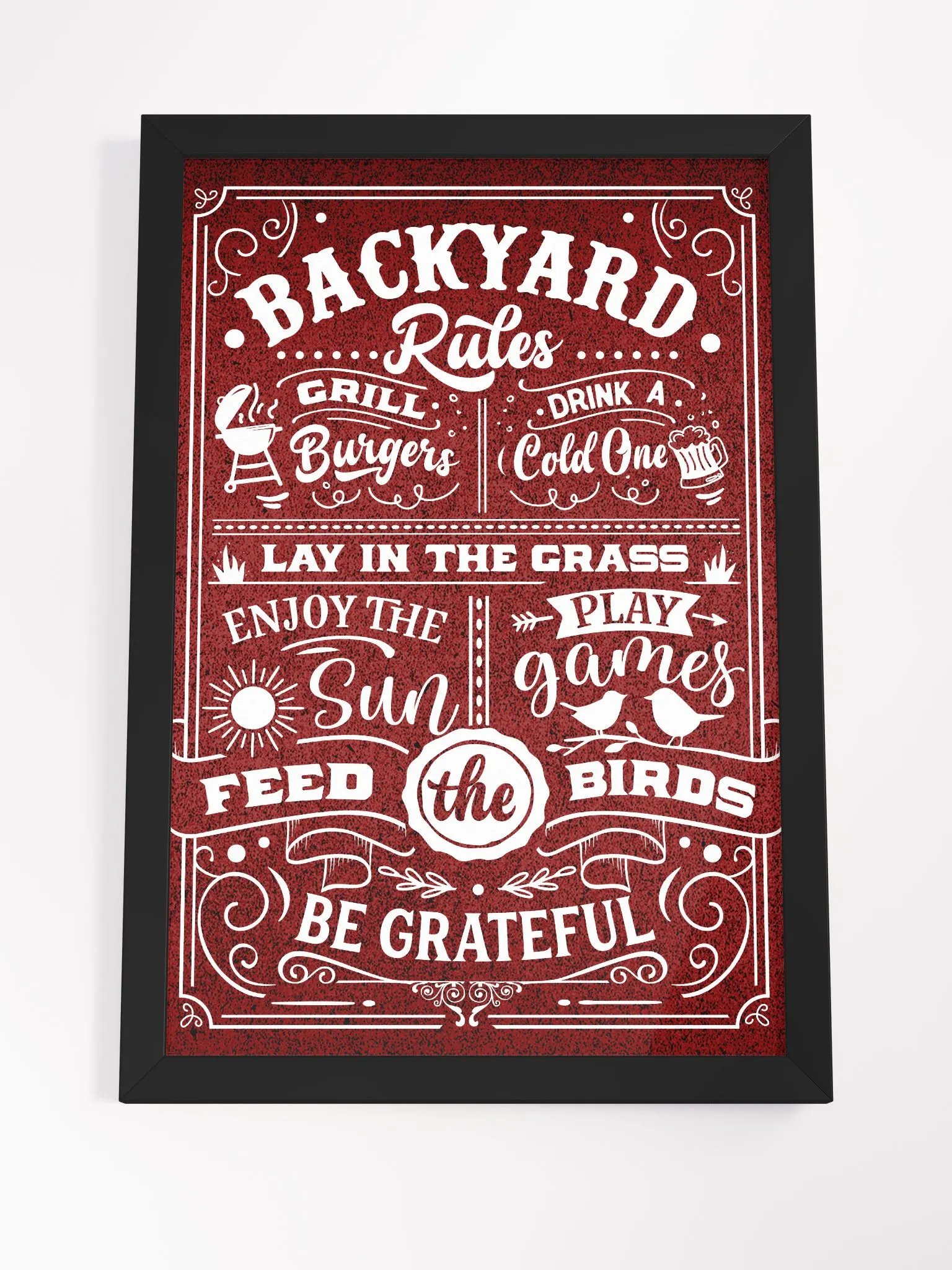 Backyard Bliss: Premium Framed Poster product image (20)