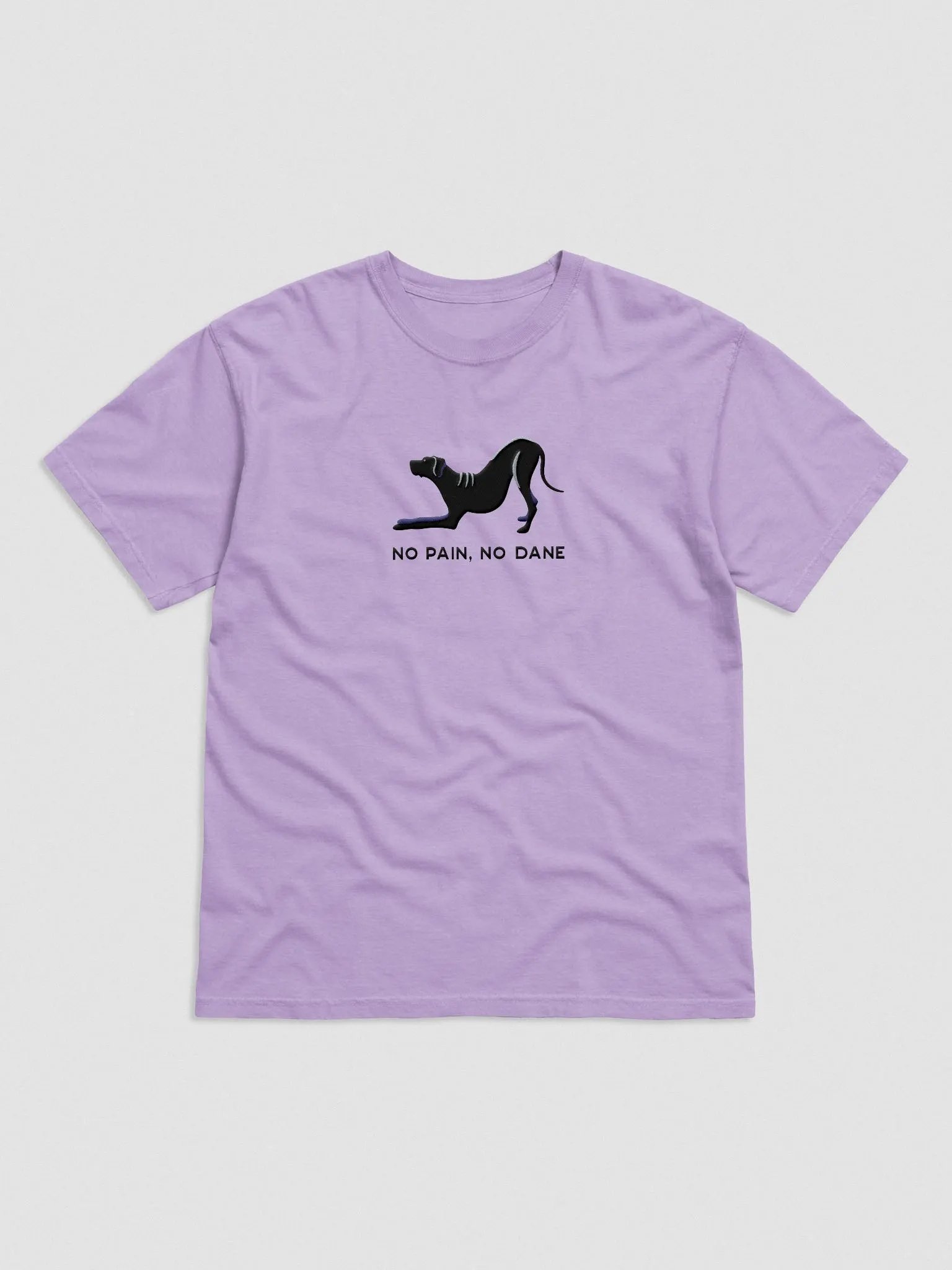 No Pain, No Dane T-Shirt(Embroidered) of a Great Dane(Black) product image (4)