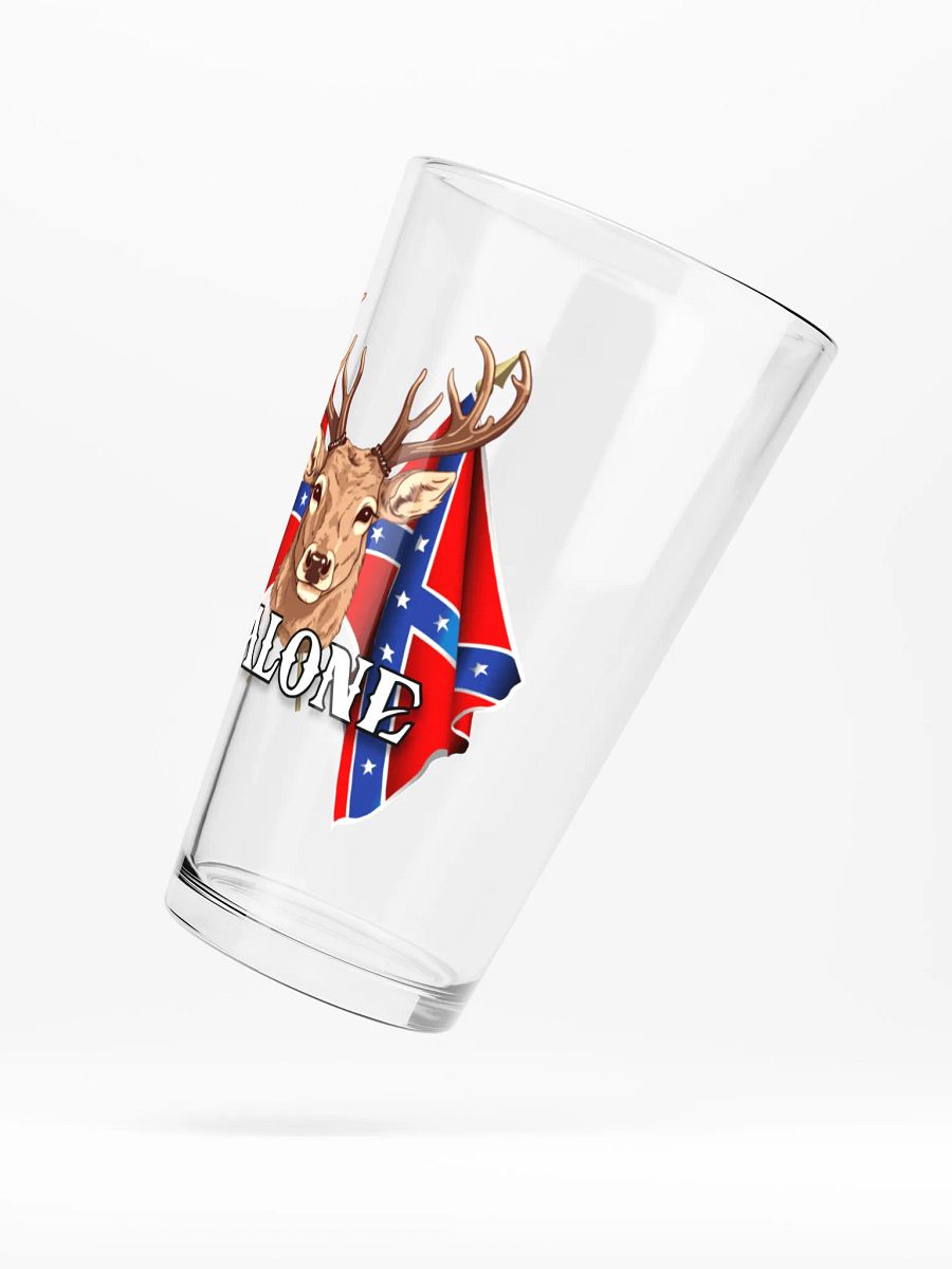 "Malone" Last Name Rebel Redneck Deer - Shaker Pint Glass product image (5)
