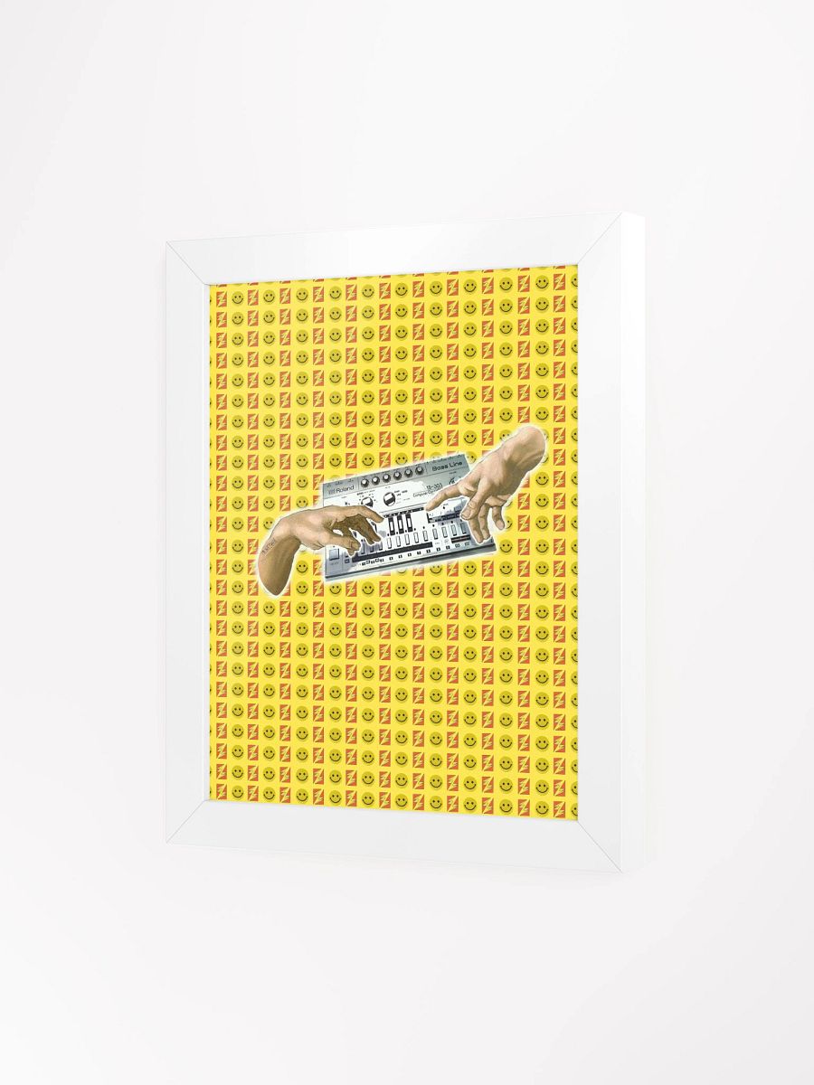 The creation of Roland TB 303, by Frank Fonik, Techno EDM Framed High Quality Matte Poster product image (3)