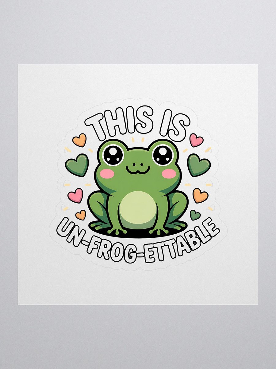 Un-FROG-ettable Kiss Cut Stickers product image (1)