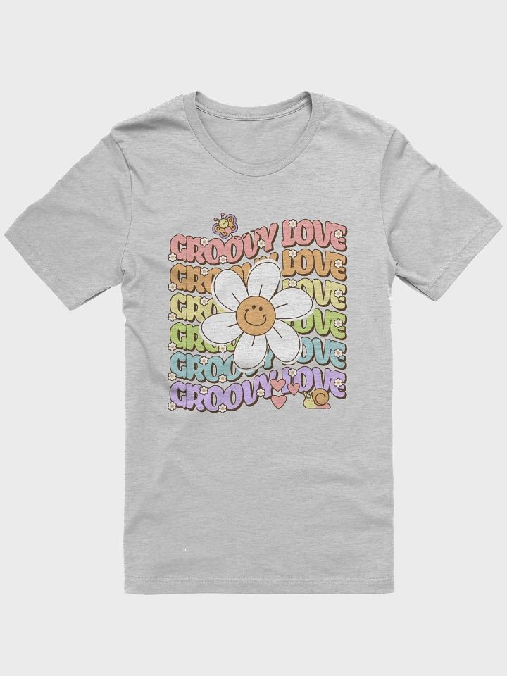 Groovy daisy smile T shirt, groovy lover floral Tee product image (1)