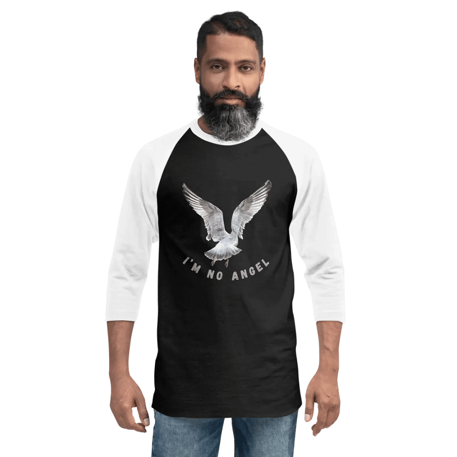 I'm No Angel Seagull Raglan T-shirt product image (6)