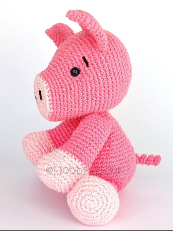 UK PATTERN - Amigurumi Crochet Pig product image (4)