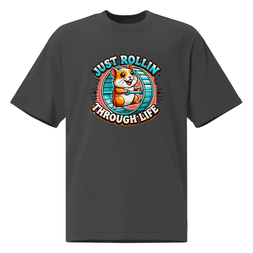 Happy Hamster on a Wheel Just Rollin' Through Life Classic T-Shirt product image (1)