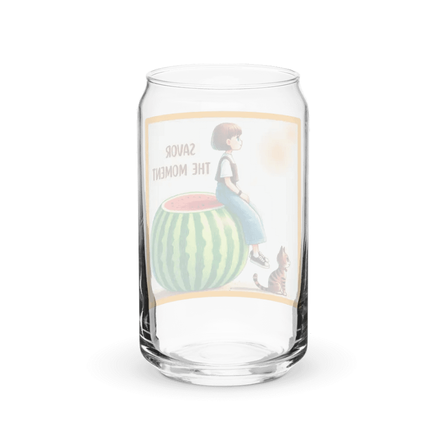 Watermelon and Cat Can-Shaped Glass product image (6)