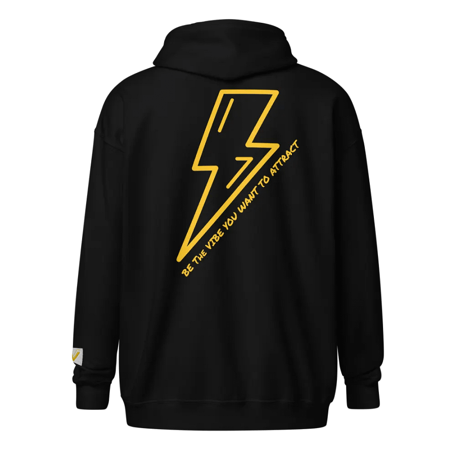 YELLOW BE A VIBE BOLT ZIP-UP product image (1)