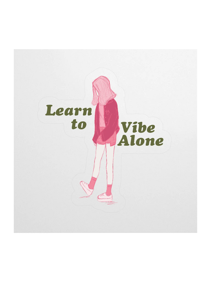 Learn to Vibe Alone Stickers product image (1)