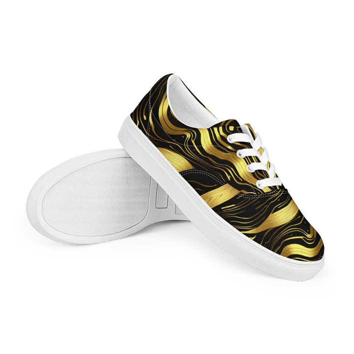 Golden Wave - Lace-Up Canvas Shoes product image (2)