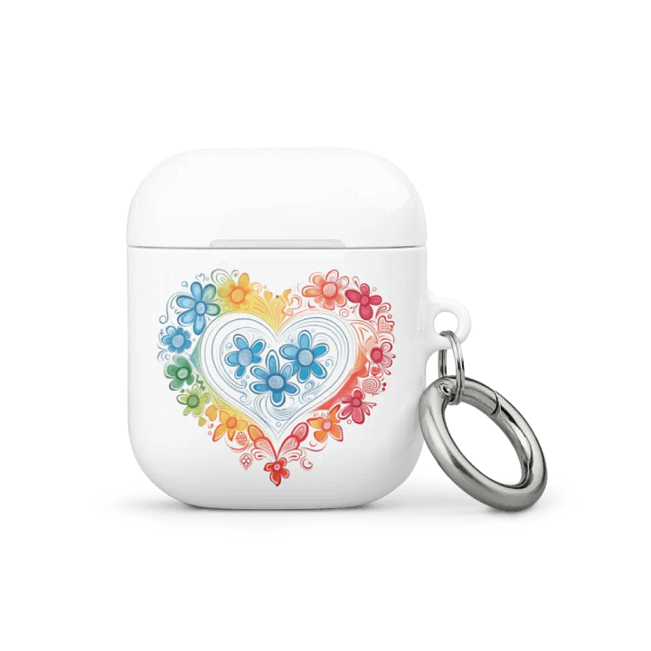 Love of Three Floral Heart AirPods Gen1 and Gen2 Case product image (1)