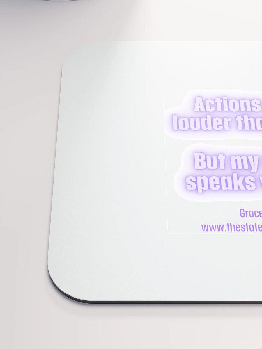 FUNNY DESK MATS 4 U - “Actions speak louder than words. But my eye roll speaks volumes.” product image (6)