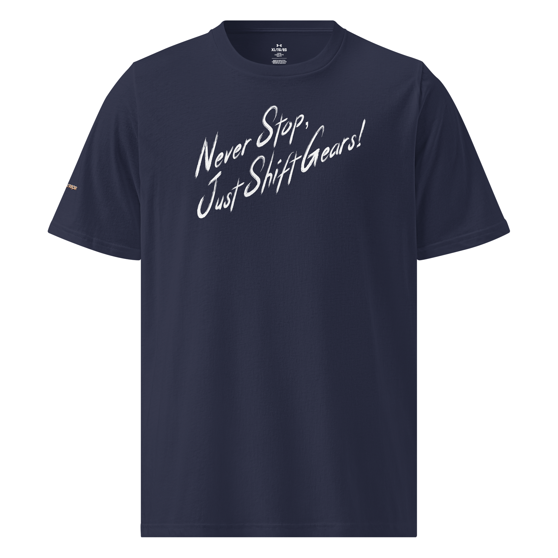 Never Stop, Just Shift Gears - Athletic Tee Blue and Black product image (1)