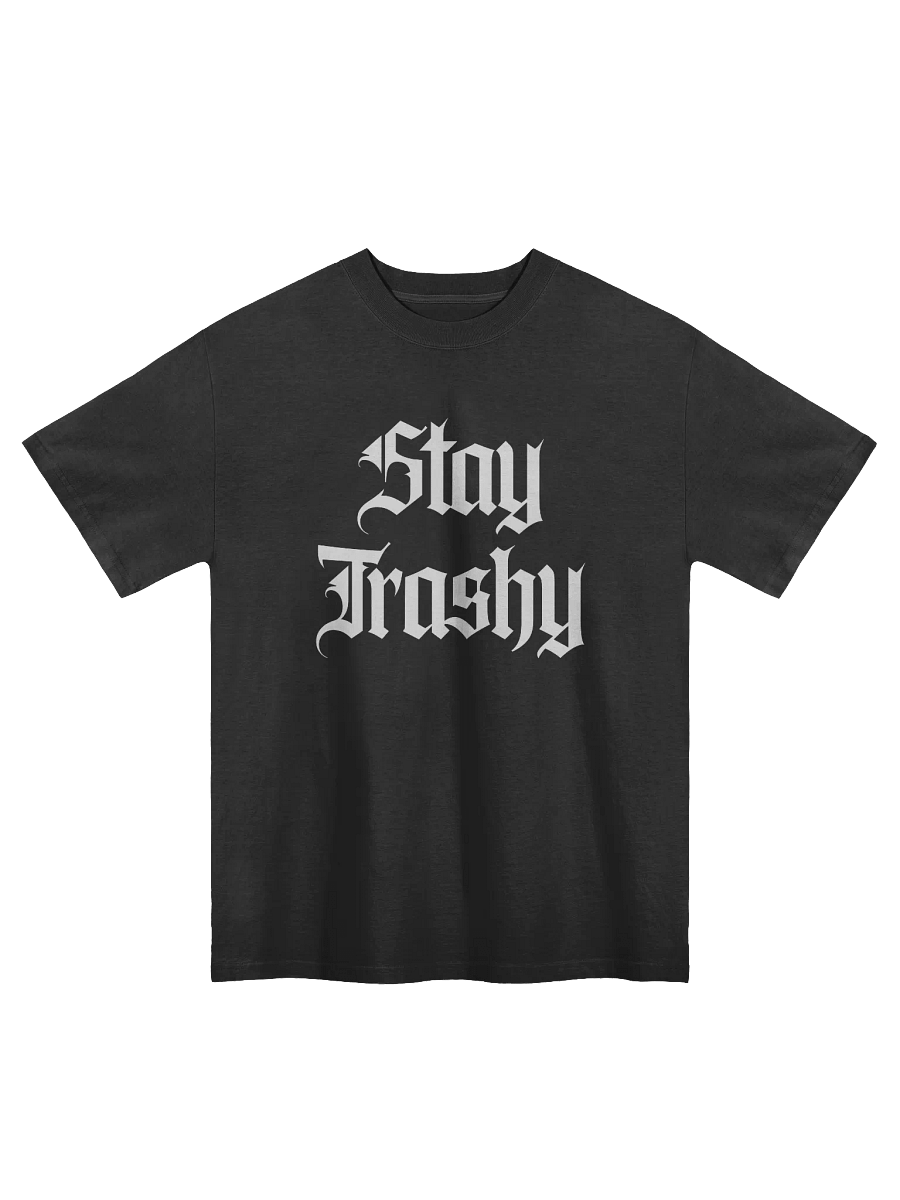 Stay Trashy Faded Oversized T shirt product image (1)