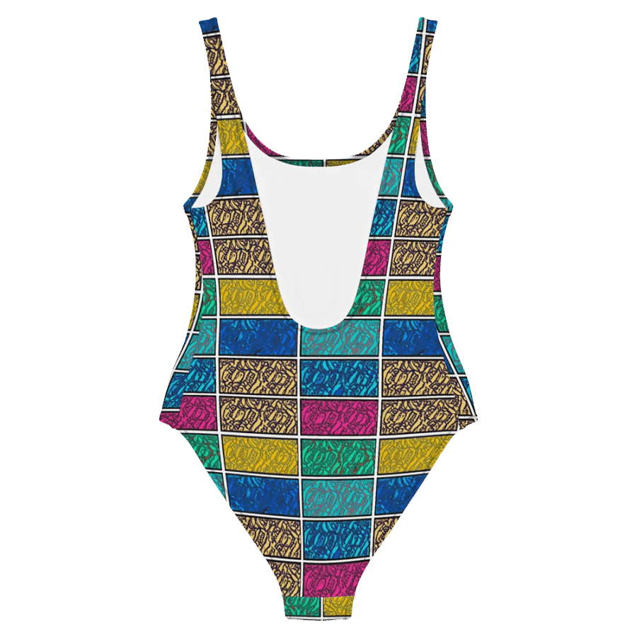 Bloom with Confidence: Floral Block One-Piece Swimsuit product image (6)
