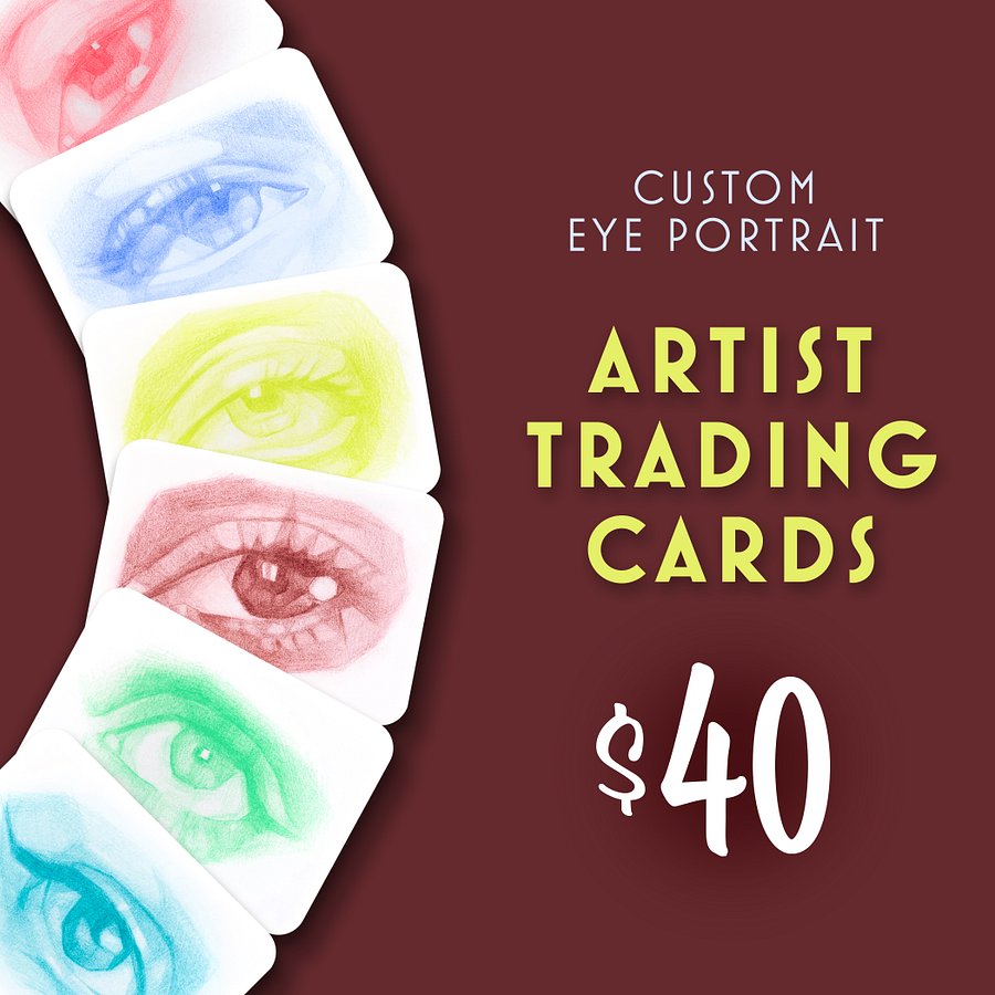 COMMISSION: Custom Eye Portrait ATC product image (1)