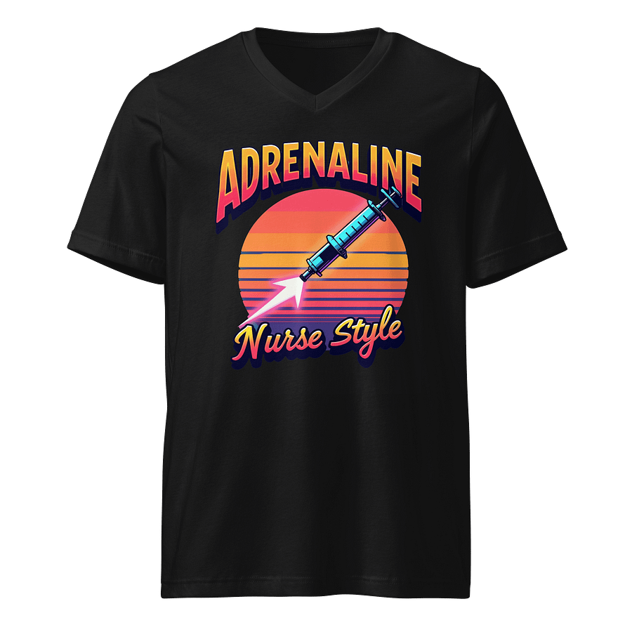 Adrenaline Nurse Style V-Neck Tee product image (1)