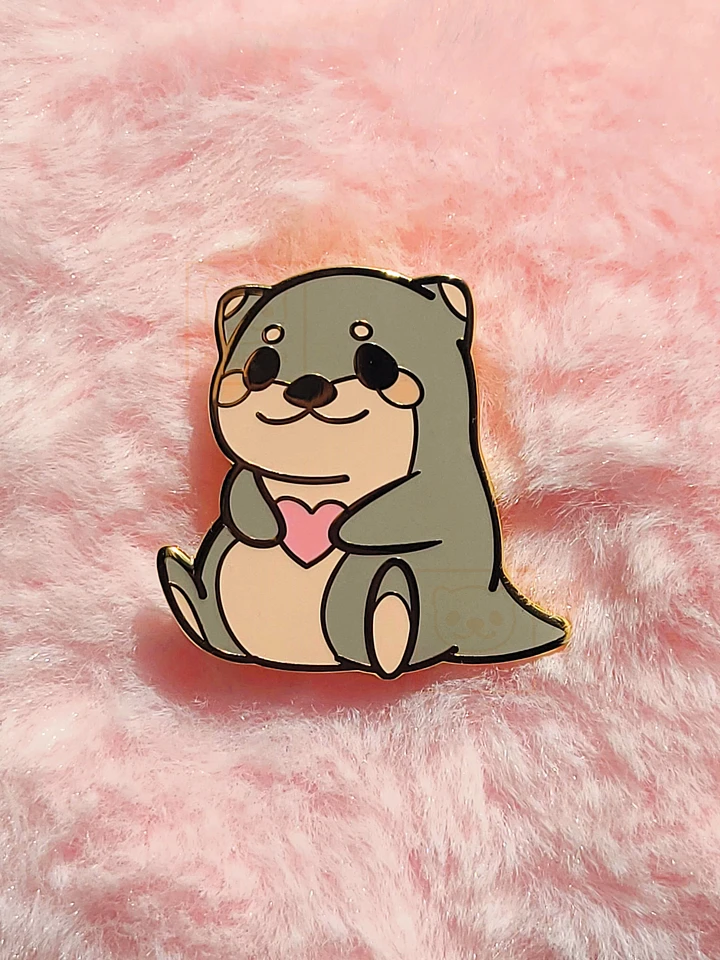 Chubby Love Otter Enamel Pin product image (1)