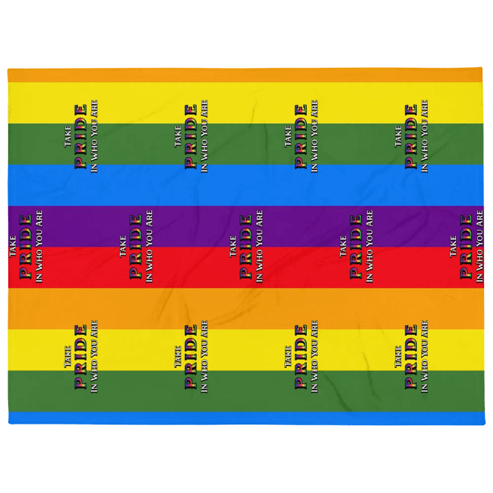 Pride Rainbow Throw Blanket product image (1)