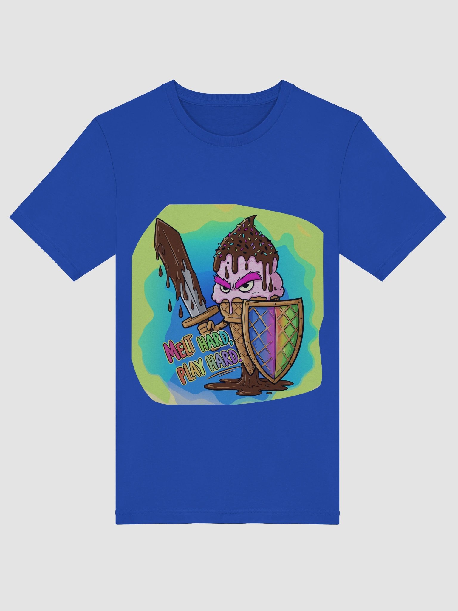 Melt Hard, Play Hard Ice Cream Warrior T-Shirt product image (46)