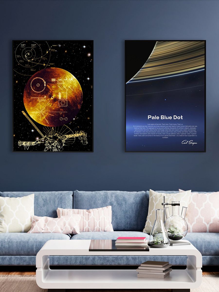 NASA Voyager 1 Golden Record — space poster, science print product image (3)