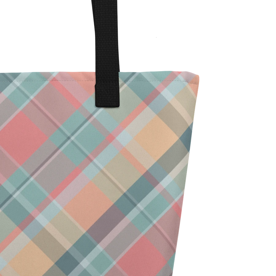 Summer Plaid Tote Bag product image (3)