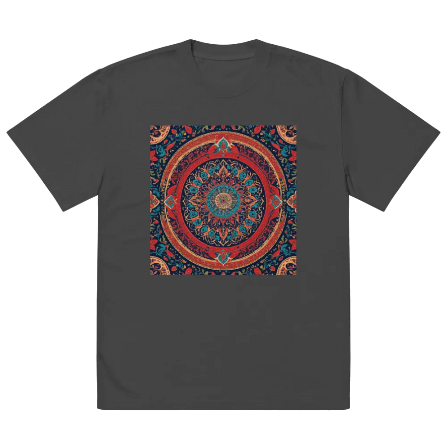 T-Shirt with Persian Carpet Design Mix of Beautiful Colors product image (3)