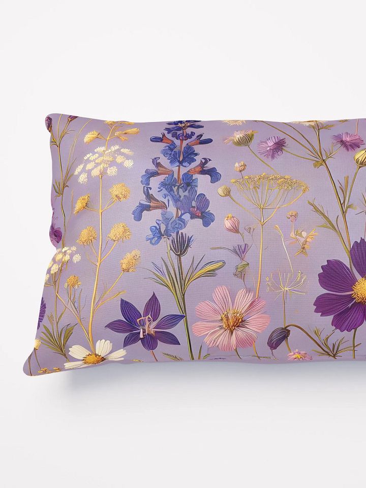 Purple Wild Flowers Decorative Pillow product image (2)