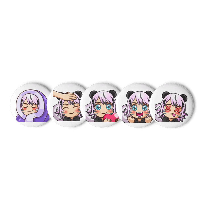 Rosey Emotes Buttons set 1 product image (1)