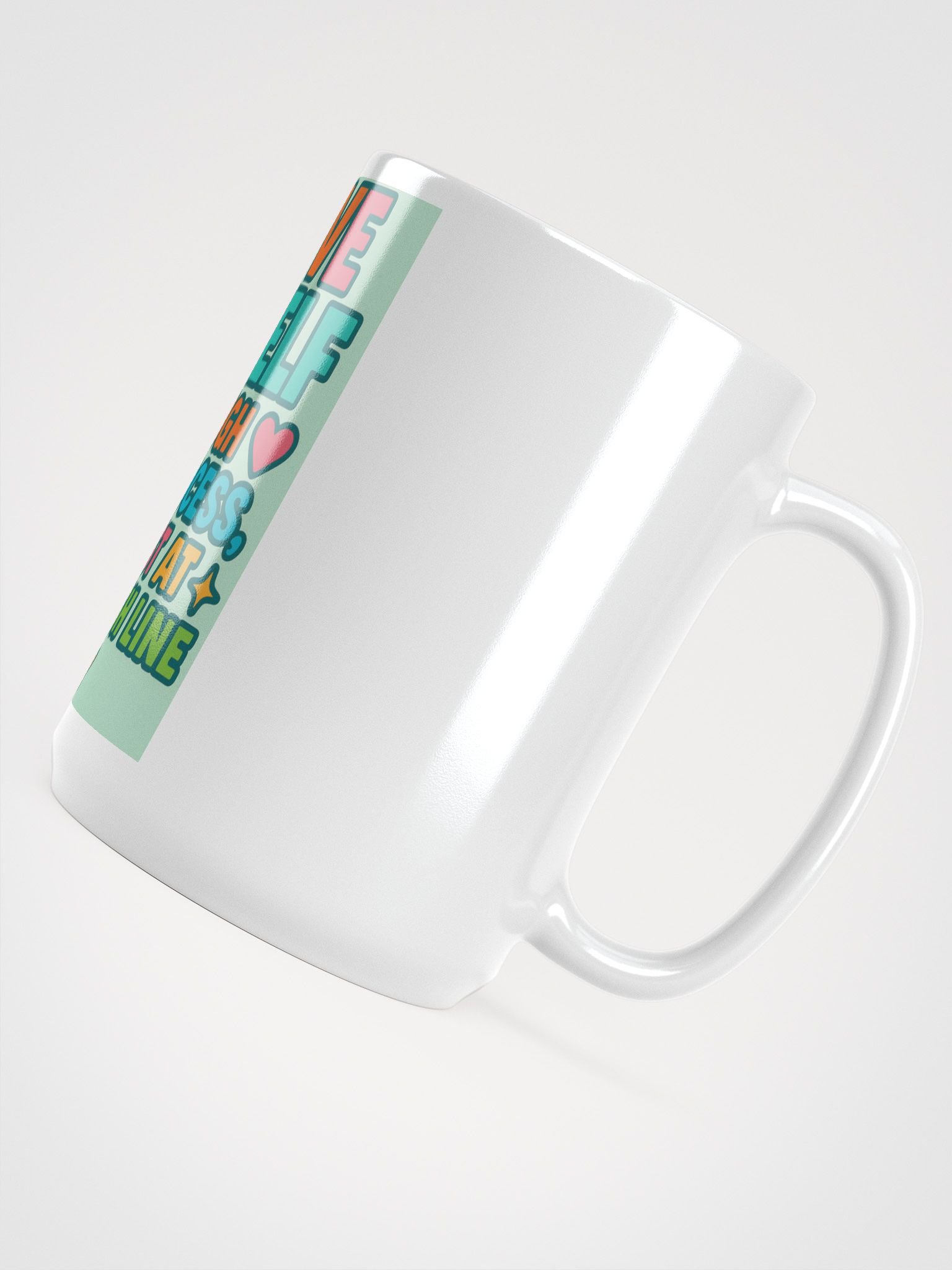 Self-Love Process Statement Mug – Inspirational Ceramic Coffee Mug for Mental Wellness & Daily Affirmation product image (4)