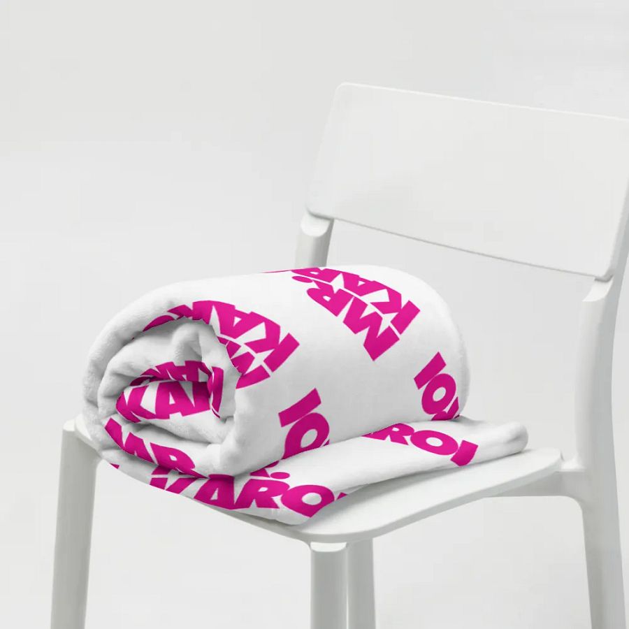 Mr. Karoi Logo Throw Blanket product image (7)