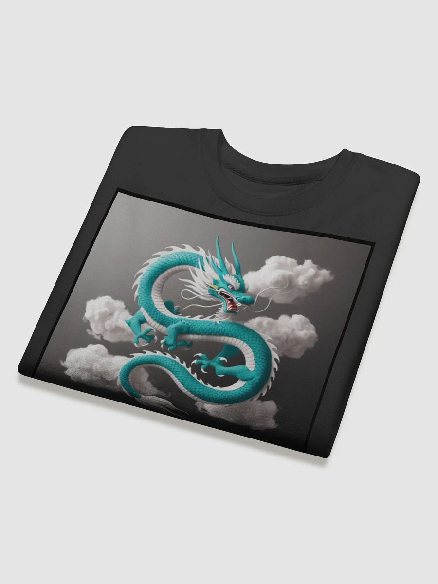 "Dragon's Fury: The Turquoise Chinese Dragon T-Shirt" product image (4)